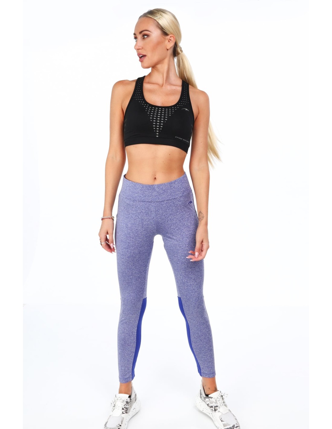 Cornflower blue insulated sports leggings MR12263 - Online store - Boutique